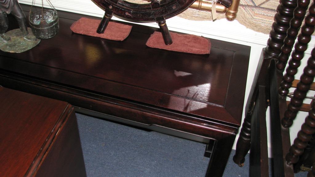 Asian Mahogany Sofa/Foyer Table