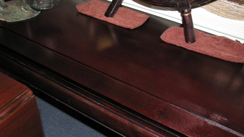 Asian Mahogany Sofa/Foyer Table