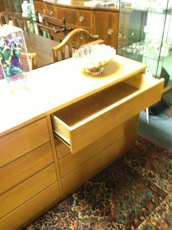 Vintage Mid-Century Modern Danish Long & Low Chest of Drawers