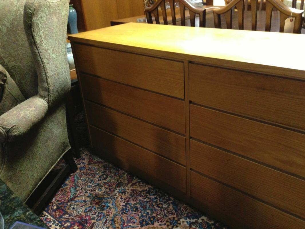 Vintage Mid-Century Modern Danish Long & Low Chest of Drawers