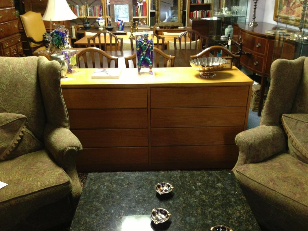 Vintage Mid-Century Modern Danish Long & Low Chest of Drawers