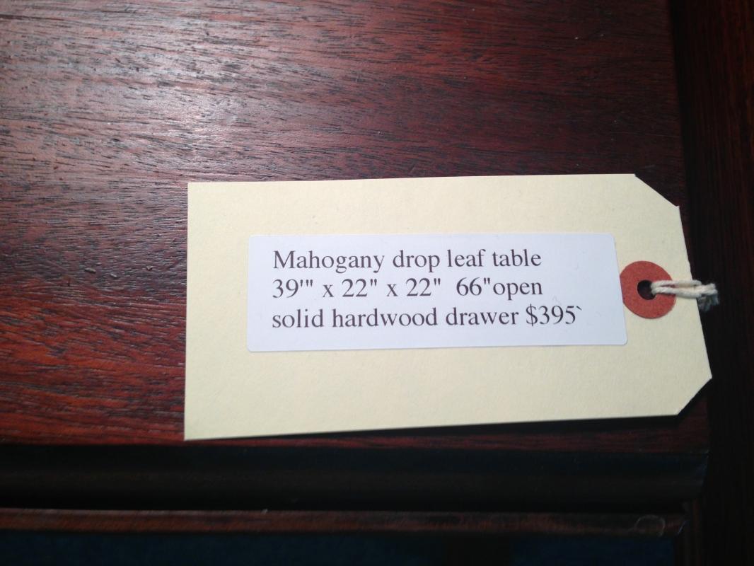 Mahogany Drop Leaf Table