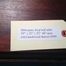 Mahogany Drop Leaf Table