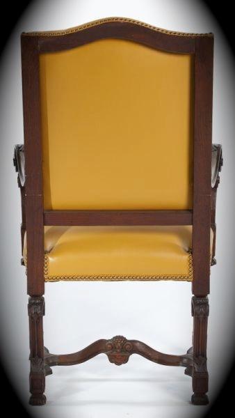 Early 20th Century Italian Style Leather Arm Chair