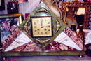 French Marble Art Deco Clock