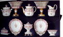 French Pink ground Partial Lunch Set