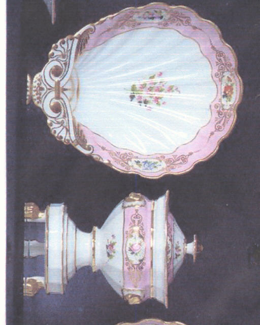 French Pink ground Partial Lunch Set