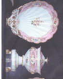 French Pink ground Partial Lunch Set