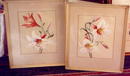 Lilies on Silk--pair