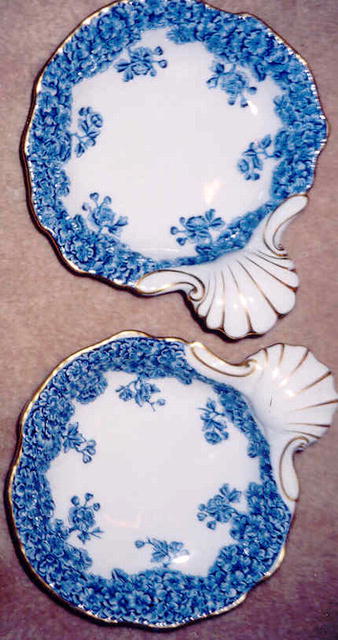 PR. Royal Worcester shell dishes