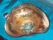 Carnival glass nappy