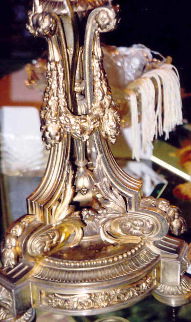 French Dore' Bronze Candlabras--pair