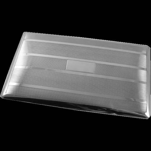 4.7 ounce vintage Art Deco signed Watrous sterling silver cigarette case, smoking, tobacciana, business card case