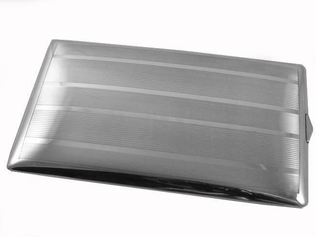 4.7 ounce vintage Art Deco signed Watrous sterling silver cigarette case, smoking, tobacciana, business card case