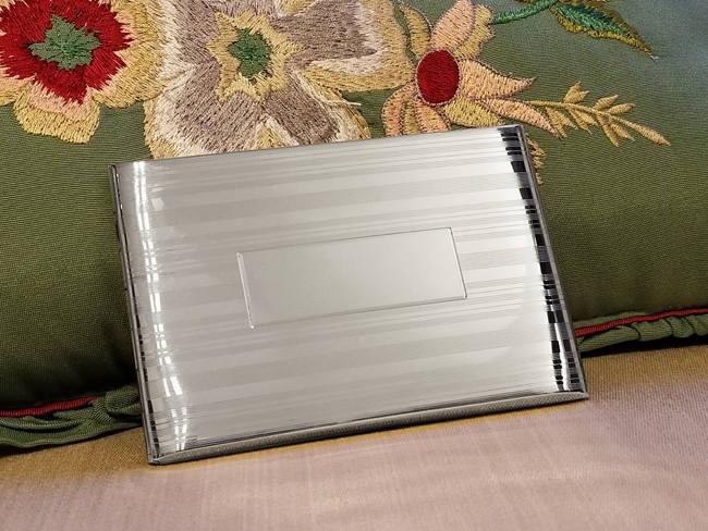 3.7 ounce vintage Art Deco signed Felmore sterling silver cigarette case, smoking, tobacciana, business card case