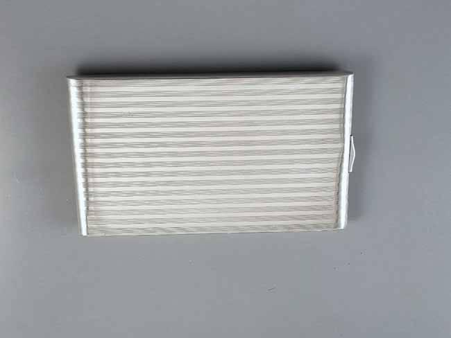6.1 ounce Vintage Art Deco signed Napier sterling silver cigarette case, tobacciana, smoking, business card case