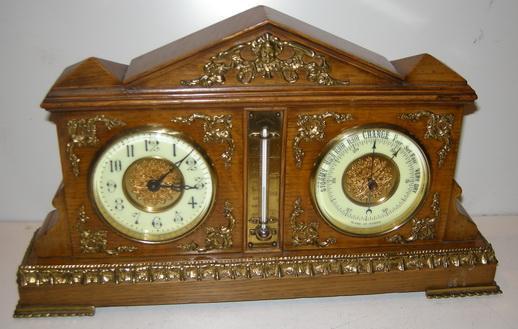 Combination Clock and Barometer