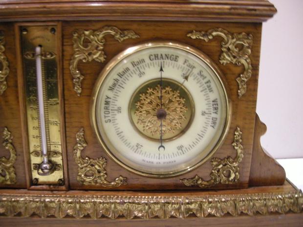 Combination Clock and Barometer
