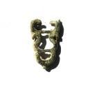 A bronze medieval sword scabbard chape - Europe - XIII Century