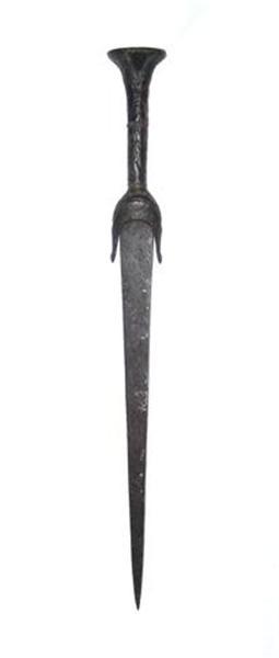 A rare medieval push dagger probably german circa 1400