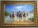 racing horse oil painting