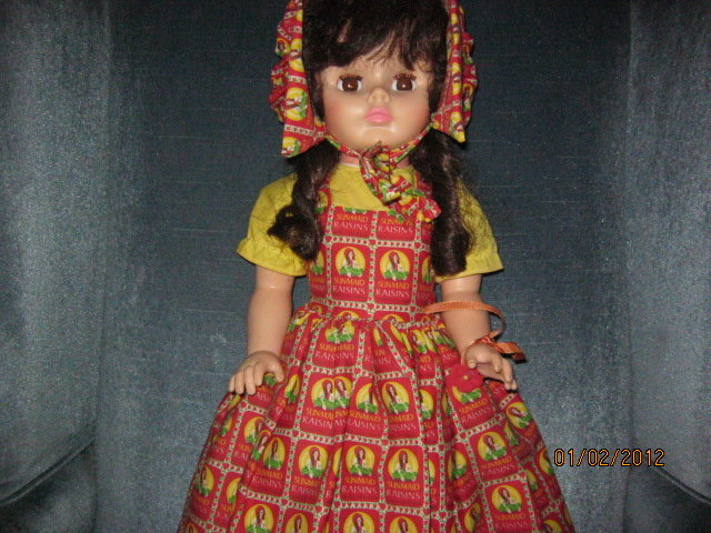 1960 sunmaid raisin doll