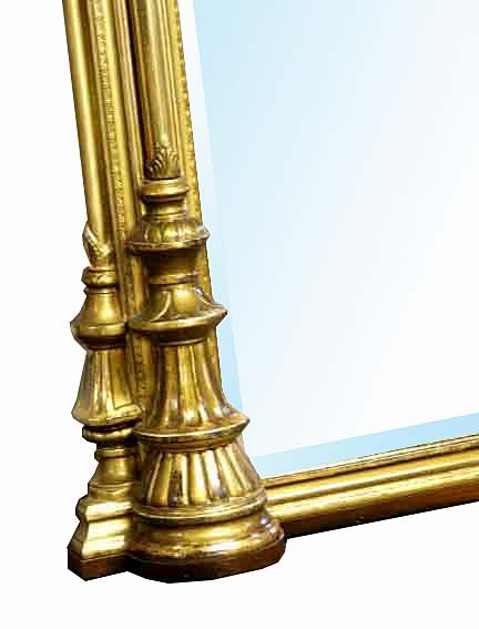 33.5083 American Renaissance Revival Gessoed Gilt Wood Mirror c. 1855