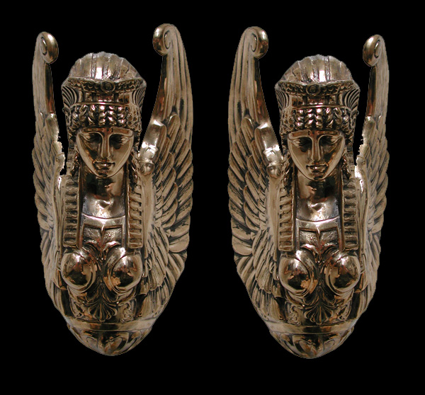 60.4330 Pair of Neo-Classical Bronze Wall Lights.