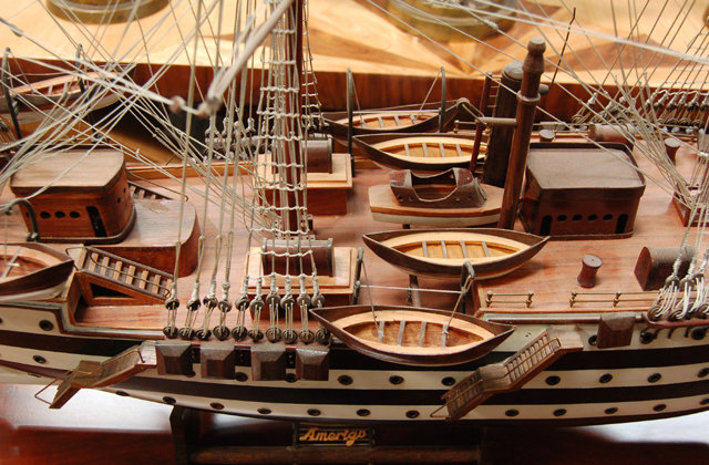 83.5512 19th C. Model of an Italian Galleon
