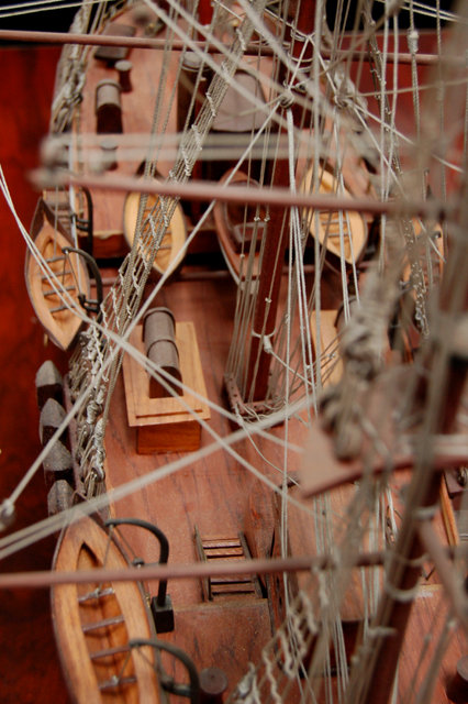 83.5512 19th C. Model of an Italian Galleon