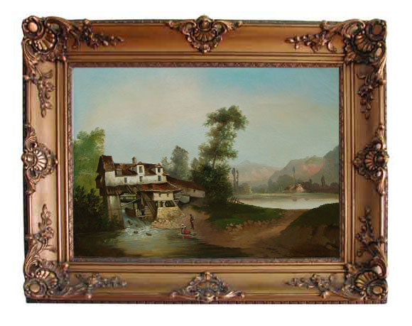 77.5172 19th C. Oil on Canvas painting