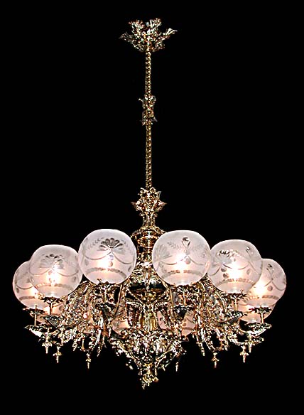55.5556 Exquiste 12-Light Single Tier Chandelier