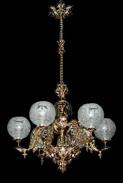 56.5561 Beautiful 6 Light Single Tier Chandelier