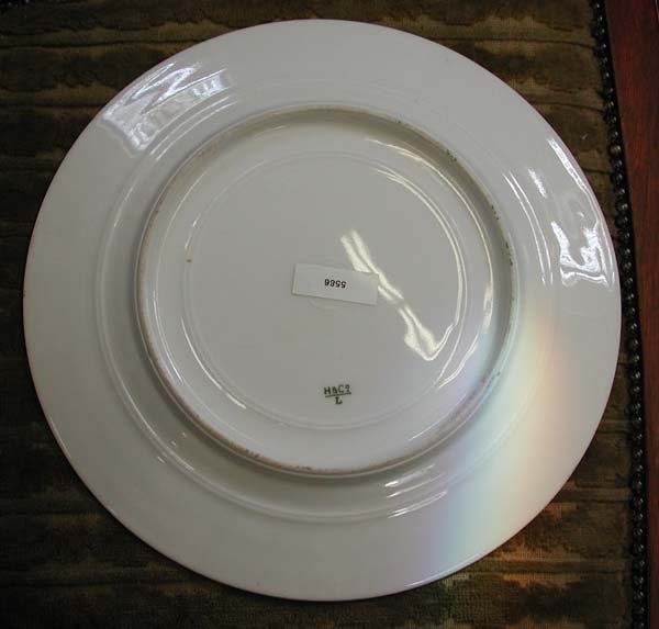 83.5586 Hand Painted 10 Pc. T&V Limoges Fish Plate Set
