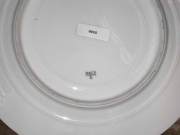 83.5586 Hand Painted 10 Pc. T&V Limoges Fish Plate Set