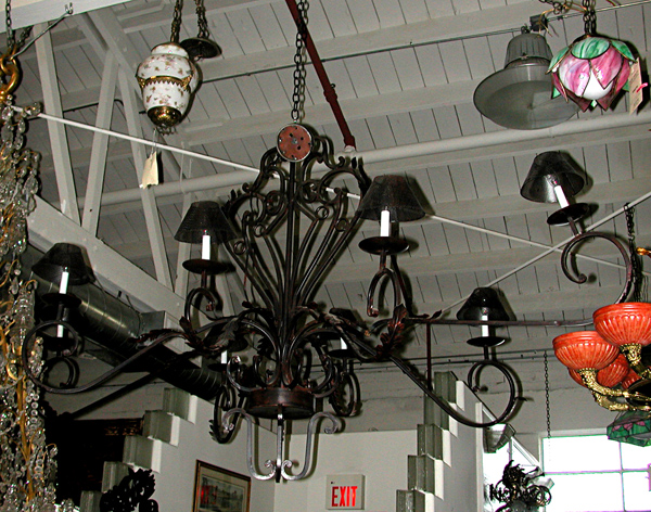 55.5591 Large Cast Iron Chandelier