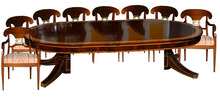 43.5780B 9 Piece Empire Dining Set c. 1910