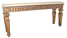 20th C. Marble Top Console Table