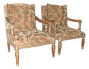 31.5602 Pair of 20th C. Upholstered Armchairs.