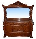 23.7201 Antique American Victorian Oak Sideboard