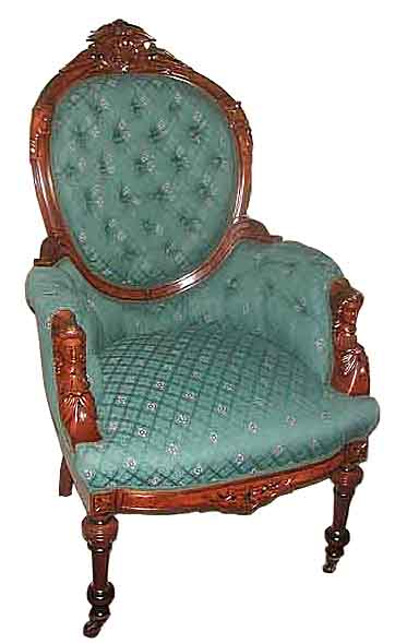 2632 Oversize 5-Pc. Rosewood Parlor Suite by John Jelliff c. 1860