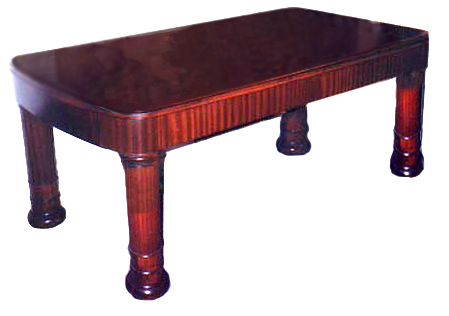 20.4704 ART DECO MOHAGANY TABLE DESK c.1920