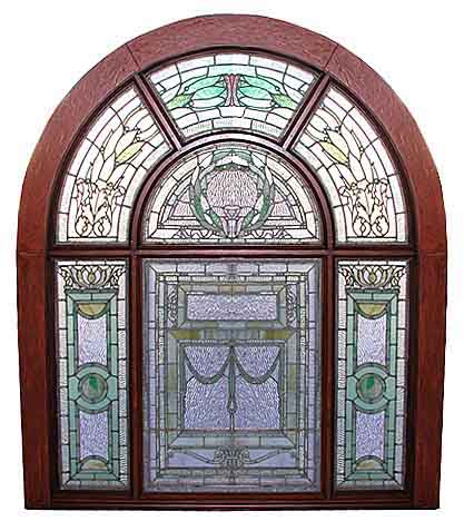 74.5751 Stained Glass Landing Window