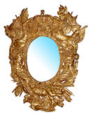 32.5779 Pair of Italian Baroque Giltwood Mirrors c. 1691