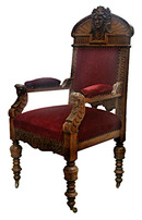 31.5856 Quartersawn Oak American Armchair by Horner