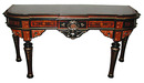 54.5884 Rare Pottier & Stymus Walnut Victorian Inlaid Console with Marble Top