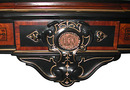 54.5884 Rare Pottier & Stymus Walnut Victorian Inlaid Console with Marble Top