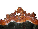 35.5143A 19th C. French Walnut Hall Mirror and Planter.
