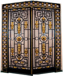 65.5900 Gorgeous Framed Iron Entry Doors c. 1890