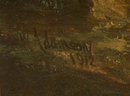 77.5915 Early 20th C. Framed Oil on Canvas Landscape Painting Signed W. Admonson 1912